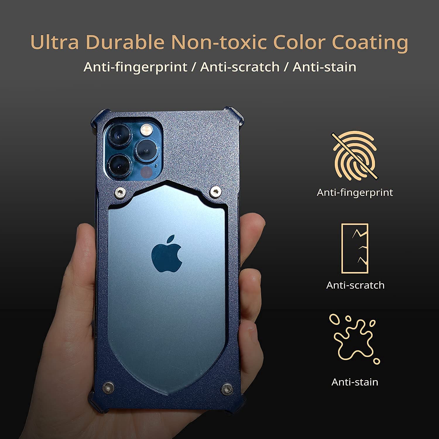 Amazon.co.jp: 【iPhone12 Mini】 BeraShield チタンメタルスリム